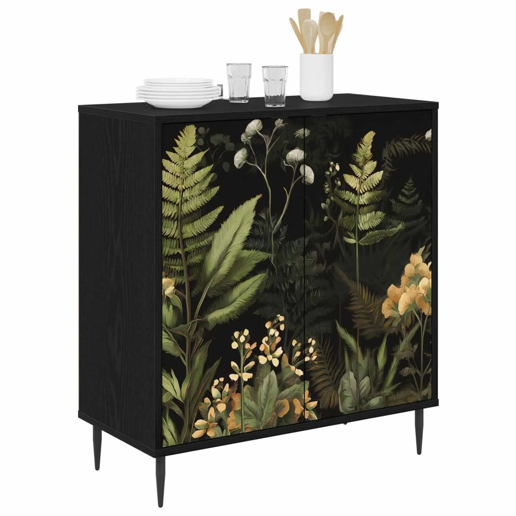 Credenza RHENEN Rovere Nero 69 x 33 x 76 cm 8006929