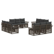 Set Divano da Giardino 12 pcs Grigio polyrattan 3434780
