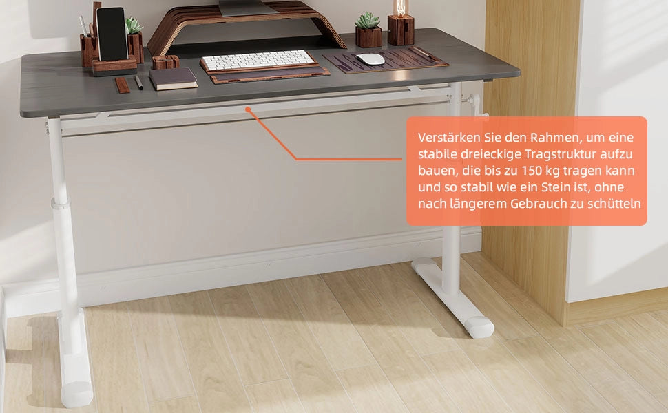 Scrivania Regolabile per Studio e Ufficio ¨C Minimal ¨C 90x50x cm Design Compatto Multiuso