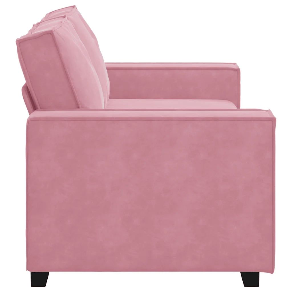 Divano | Divano da soggiorno | Sofa a 2 Posti Rosa 180x78x84 cm in Velluto