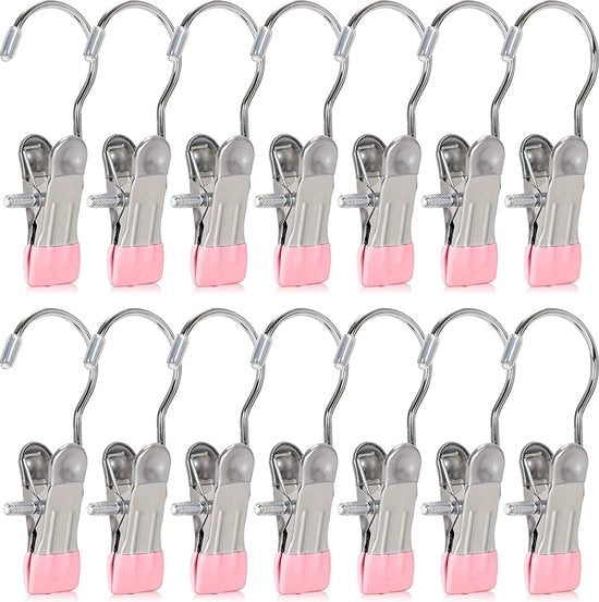 Wasknijpers con gancio - Anti scivolamento - Tipo speciale - Rotativo 360 gradi - 20 pezzi - Premium - Knijpertjes - Fotoknijpers - Wasknijpers per neonati - Fotoknijpers