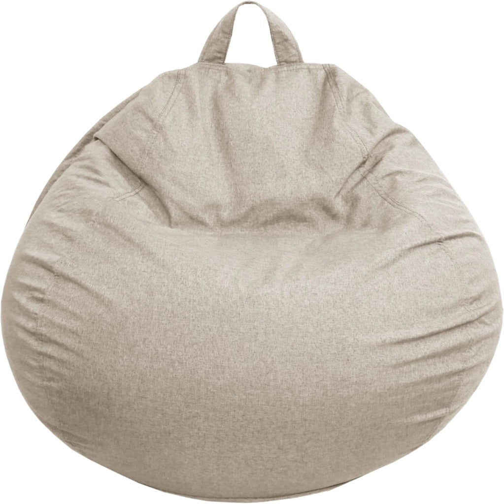 Pouf Poltrona Sacco con Imbottitura in Schiuma - Morbido e Confortevole - Fodera Lavabile - Pratico e Facile da Trasportare - Pouf Sacco per Tutta la Famiglia (120x100 cm, Blu)