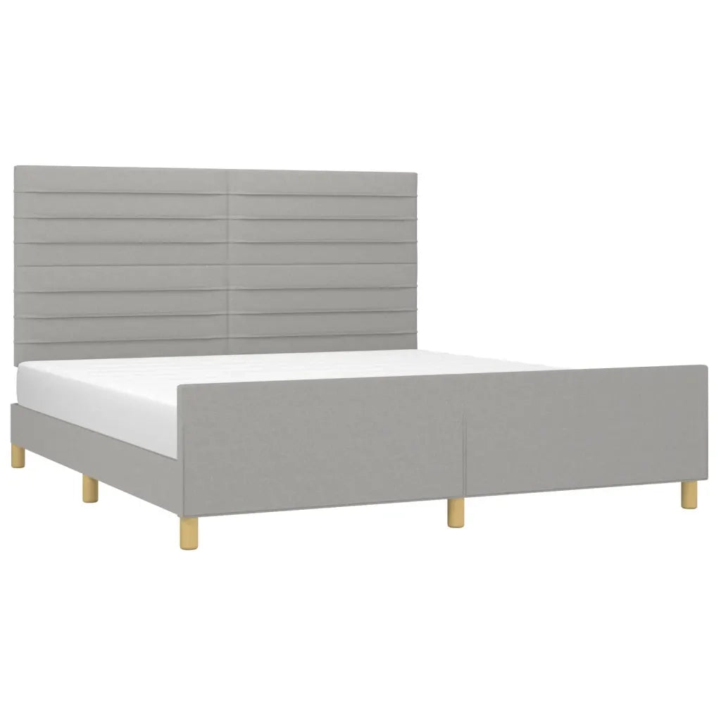 Giroletto senza Materasso Grigio Chiaro 160x200 cm Tessuto 3125146