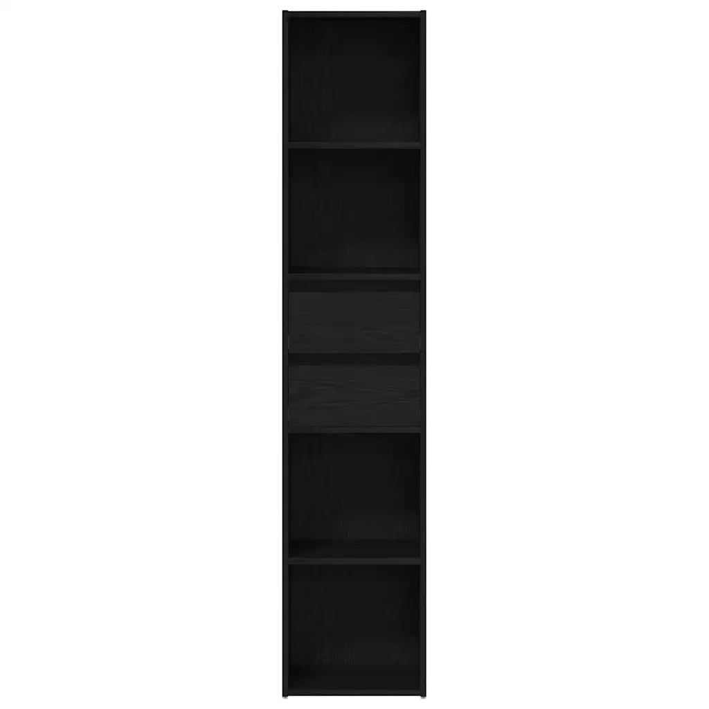 Armadio per Libri Rovere Nero 36 x 30 x 171 cm 862499