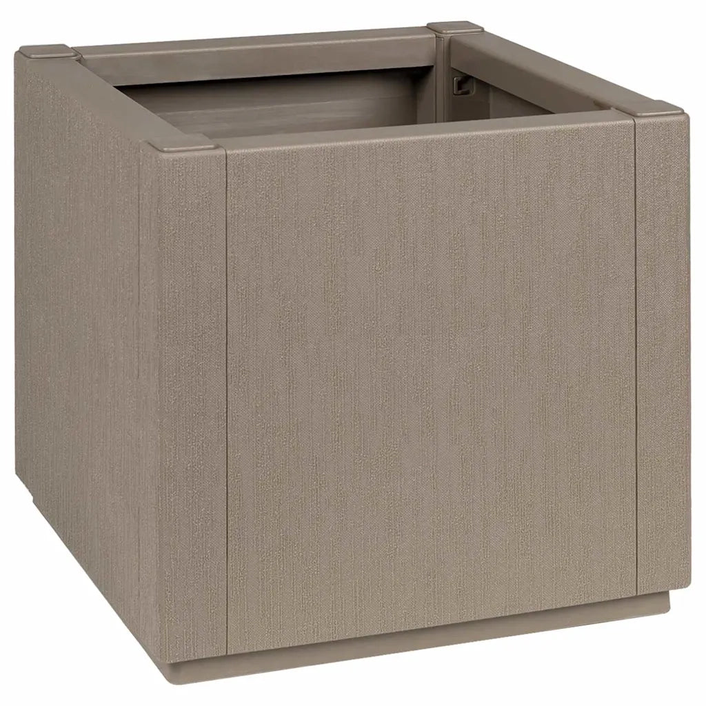 Scatola per Fiori da Giardino Marrone Chiaro 36 x 36 x 35 cm PP 42006498