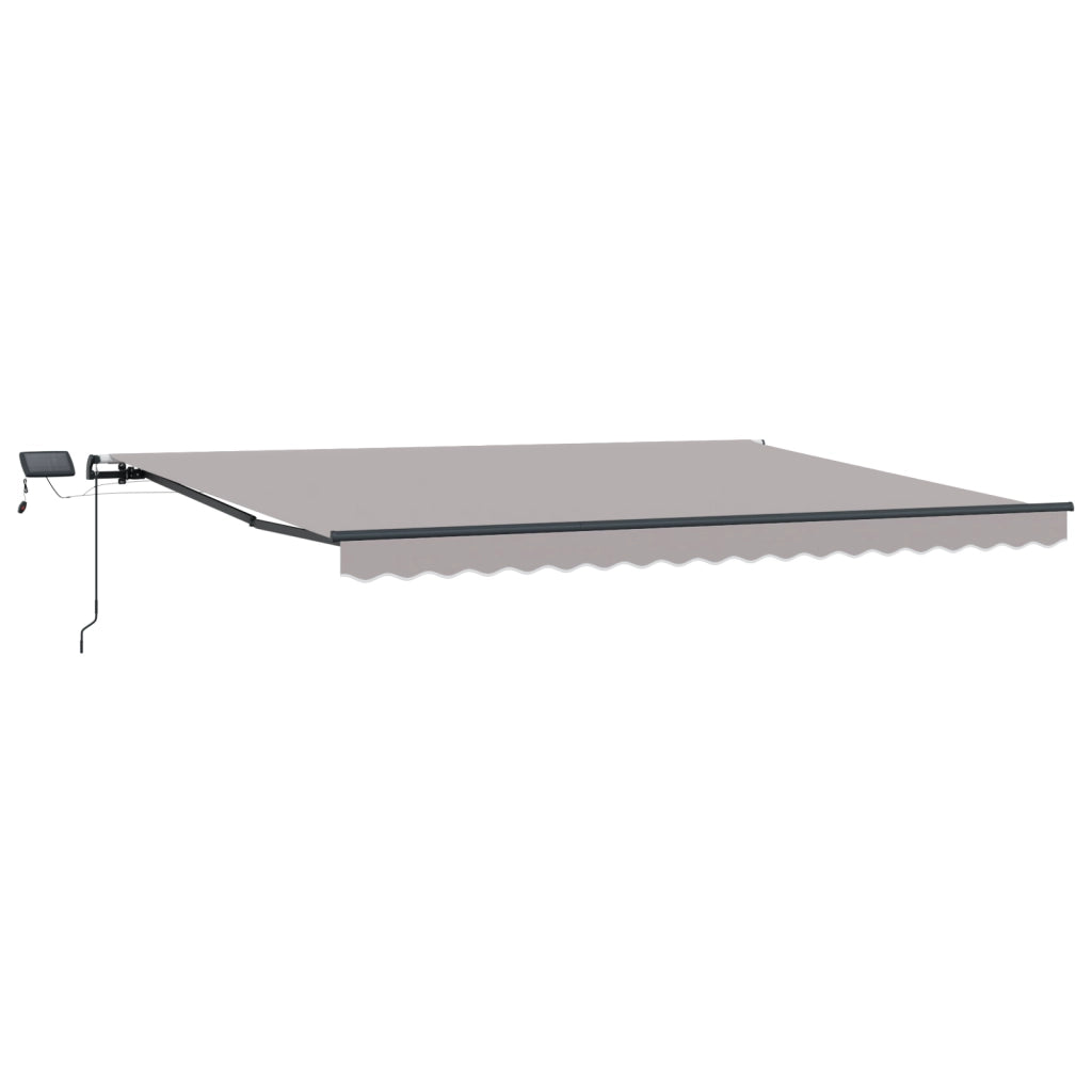 Tenda retrattile manuale  con LED Grigio chiaro 400x350 cm