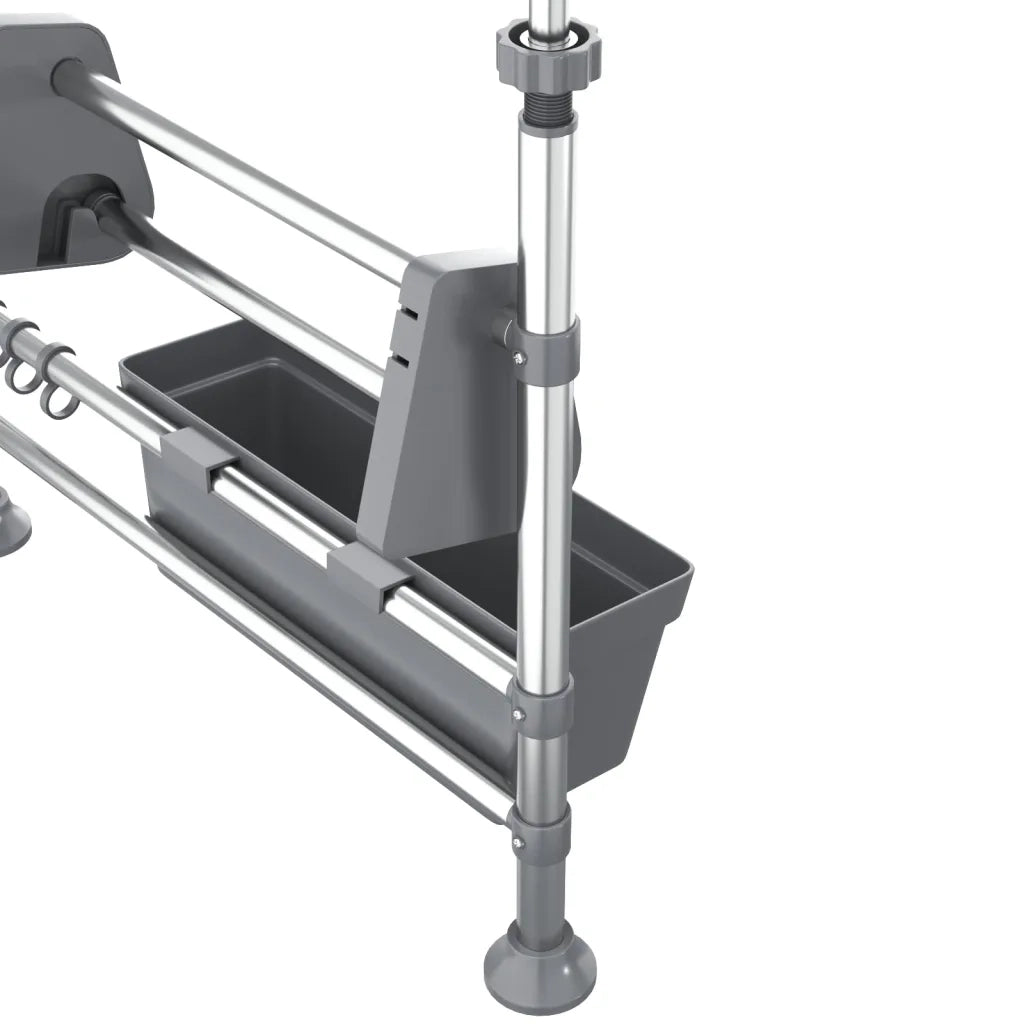 Organizer da Cucina-Scaffale per Cucina Regolabile in Alluminio