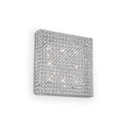 Lampada Da Soffitto 8 Luci Admiral In Cormo E Cristalli Incastonati