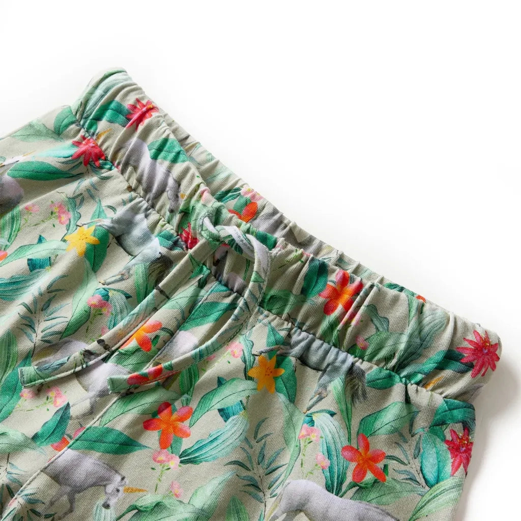Pantaloncini Bambino Coulisse Khaki Chiaro 116 CFW2170303
