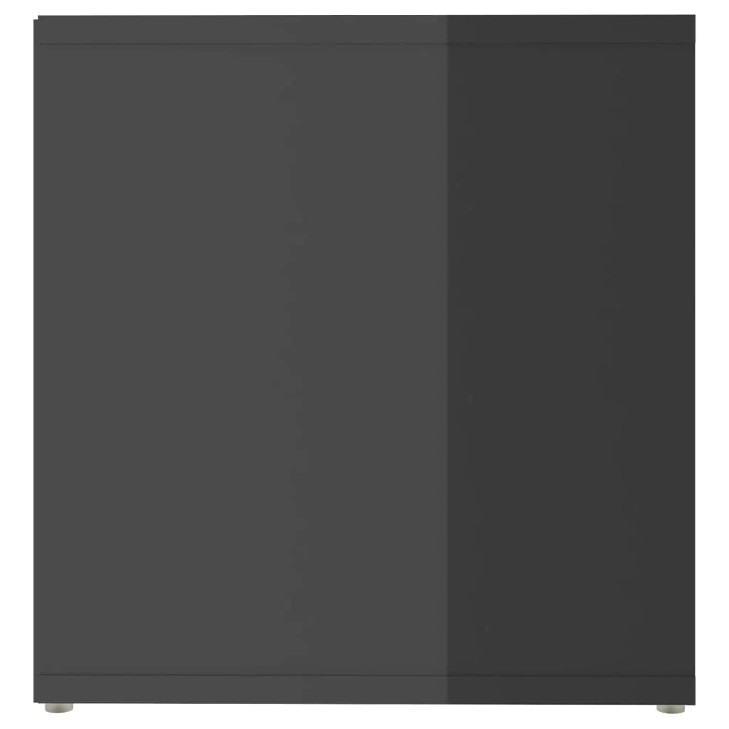 Mobile TV multimediale mensola TV credenza mobile TV sala da pranzo soggiorno camera da letto 2 pezzi lucido 72 x 35 x 36,5 cm legno ingegnerizzato grigio 02_0028594