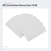 Carta a contatto NFC da 10 pezzi - Carta di accesso intelligente - Lettore RFID - 13,56 MHz - 8 KBit di memoria - 0,87 x 85,5 x 54 mm - Smartcard