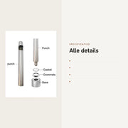 Kit di Grommet per Ogen - 800 pezzi - Gomma d'arresto/Organi - Strumenti di installazione - Scatola di conservazione in plastica - Materiale duraturo