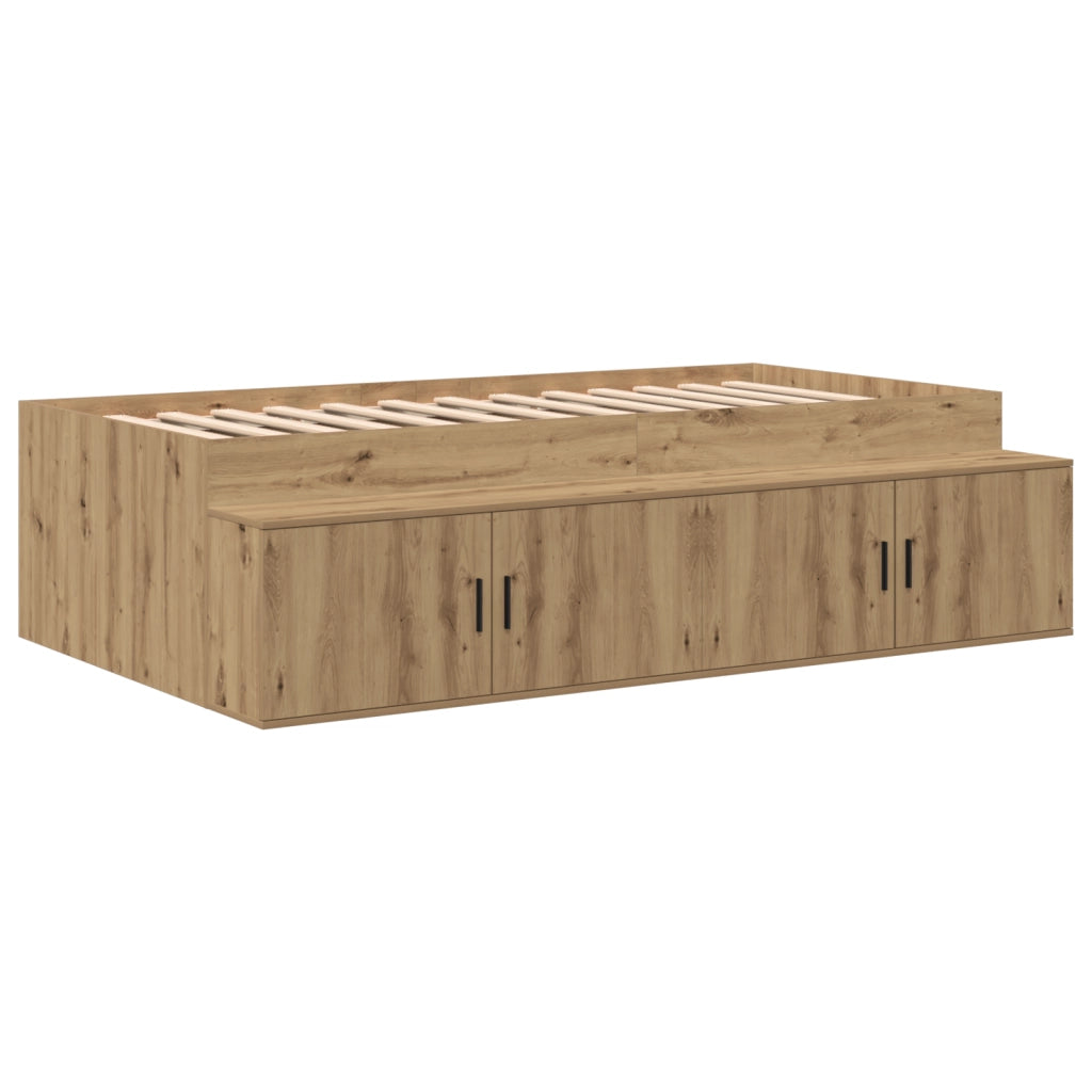 Letto Contenitore Quercia Artigianale 80x200 cm