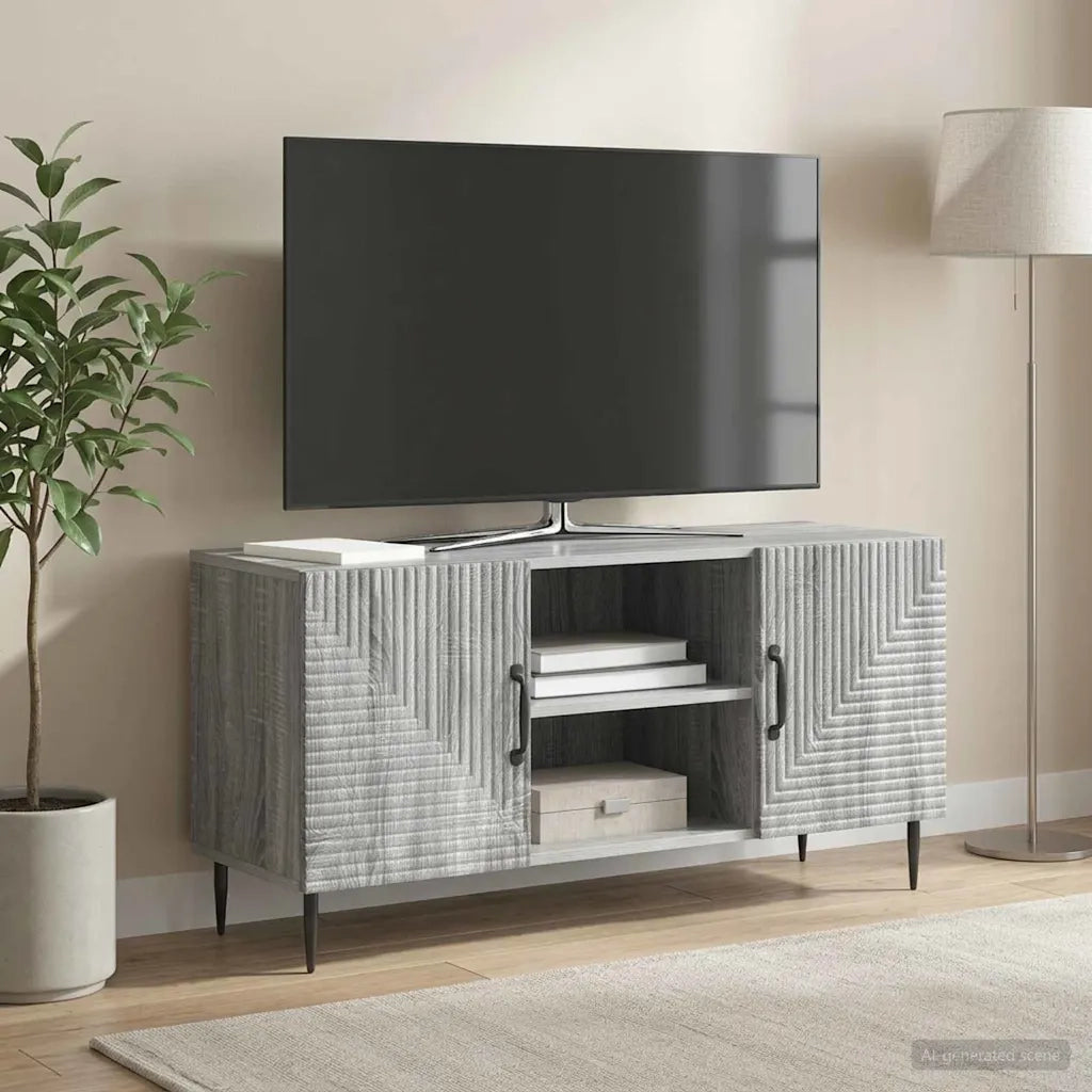 Mobile TV Grigio Sonoma 102 x 34,5 x 50 cm Legno ingegnerizzato 894931