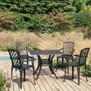 Set da Bistrot 5 pz in Alluminio Pressofuso Nero 3070614