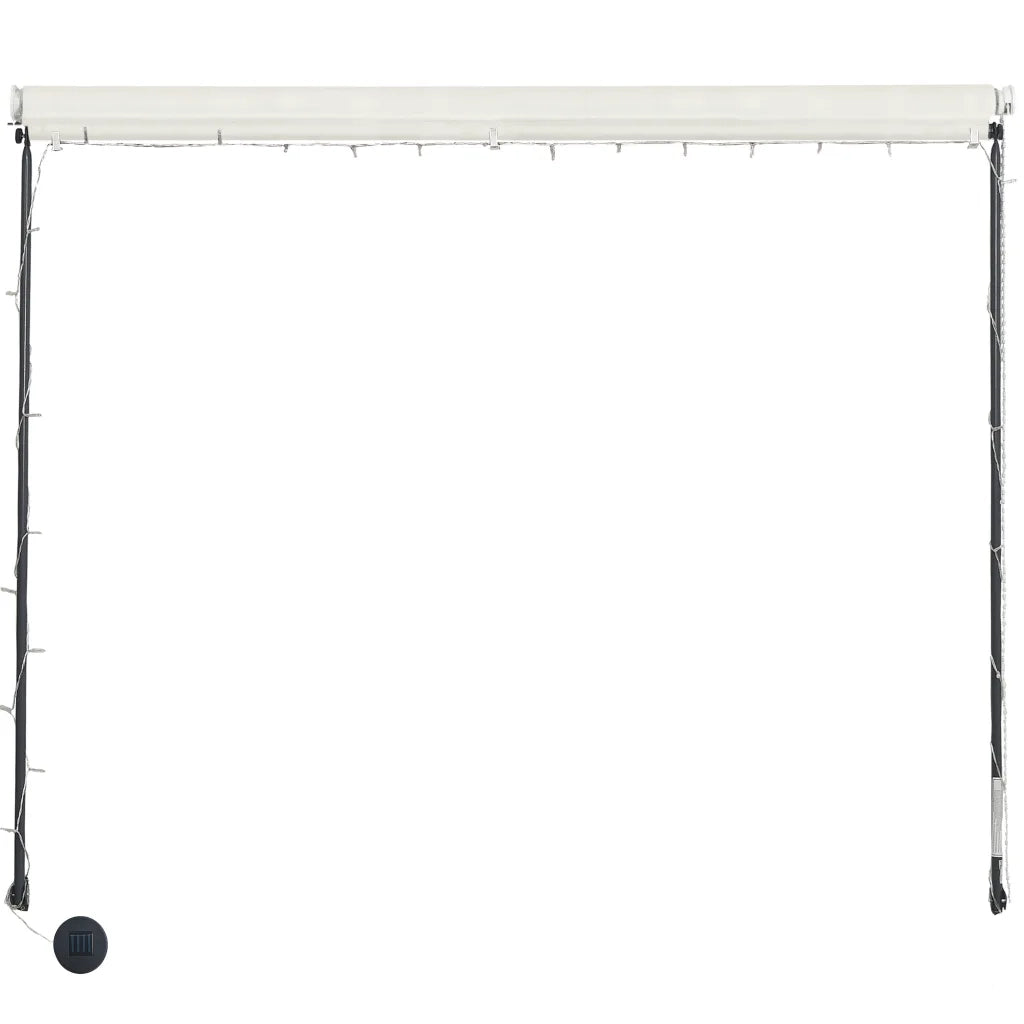 Tenda da Sole Retrattile con LED 350x150 cm Crema cod mxl 17022