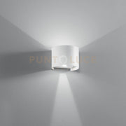 APPLIQUE BIEMISSIONE LED DELTA BIANCA 10W 700LM CCT 3000K / 4000K IP54 14X12X10CM