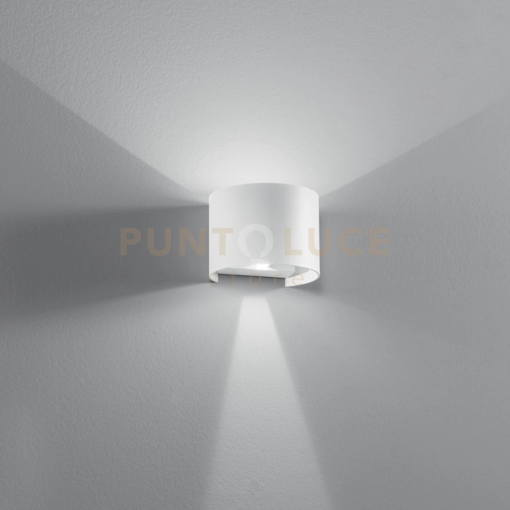 APPLIQUE BIEMISSIONE LED DELTA BIANCA 10W 700LM CCT 3000K / 4000K IP54 14X12X10CM