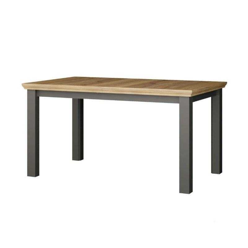 Tavolo allungabile Essenza con piano rovere e struttura grigio scuro