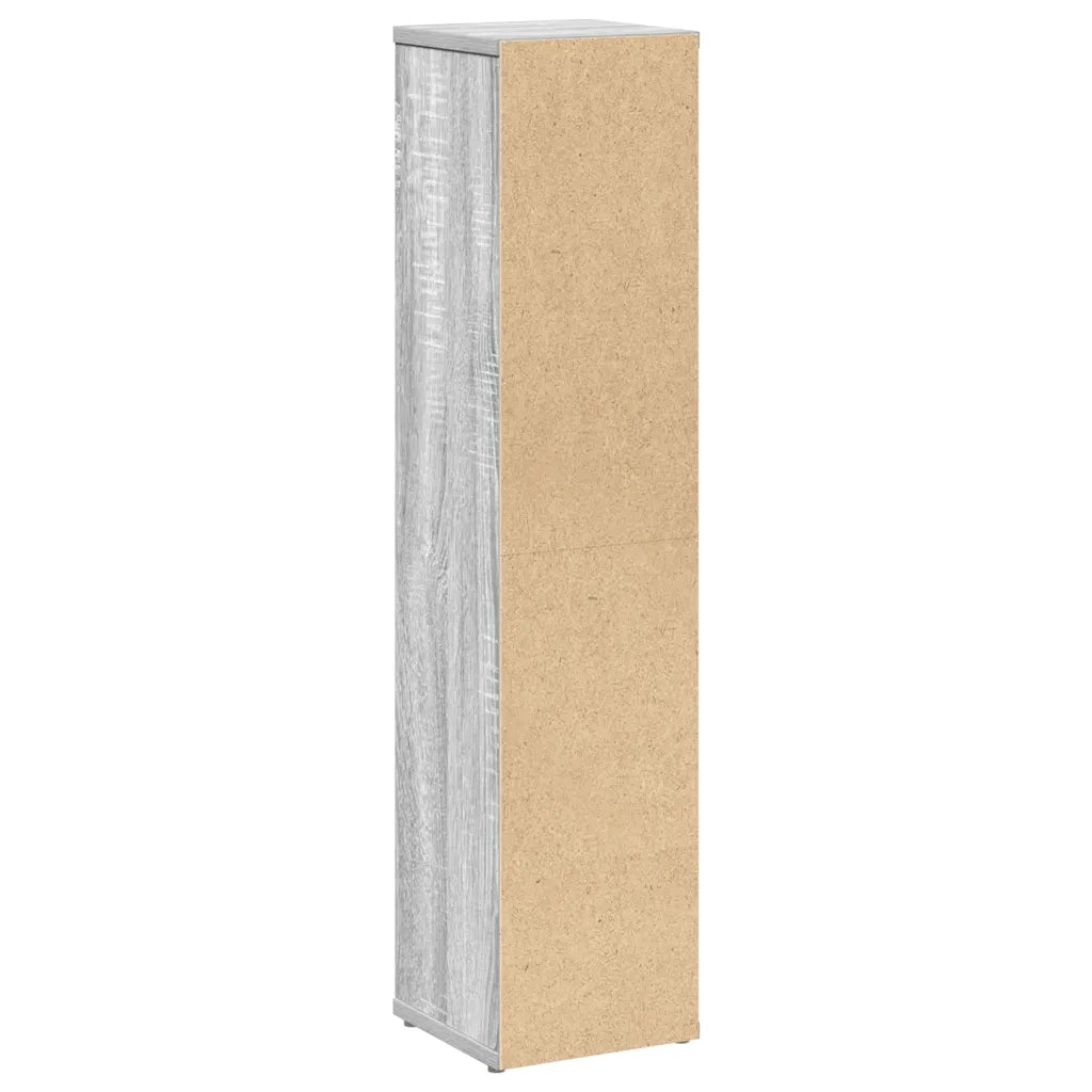 Mobiletto da bagno con portarotolo Grigio Sonoma 20,5x20x90 cm 858511