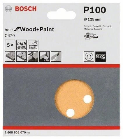Bosch 2 608 605 070 accessorio per levigatrici 5 pz Disco abrasivo