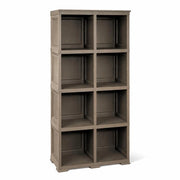 SCAFFALE 4 MODULI WENGÉ 79X42,5X164 CM CON 2 PUNTALI – LIBRERIA ALTA SALVASPAZIO PER ZONA LIVING E STUDIO