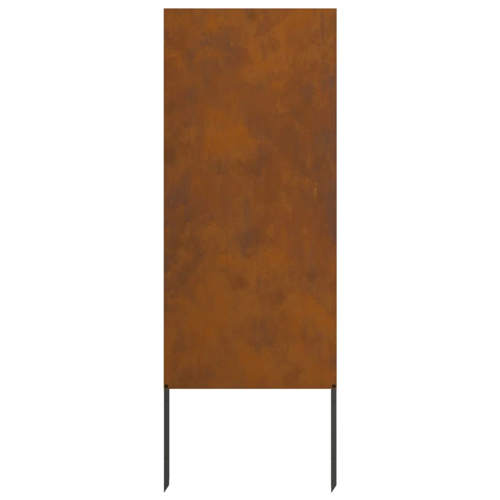 Schermo per privacy in giardino Traforo Ruggine 50 x 140 cm 876293