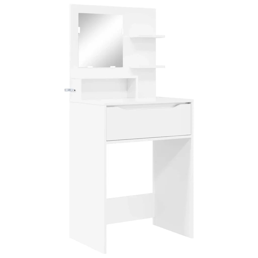 Tavoli da Trucco per Camera da Letto con cassetto Bianco Lucido