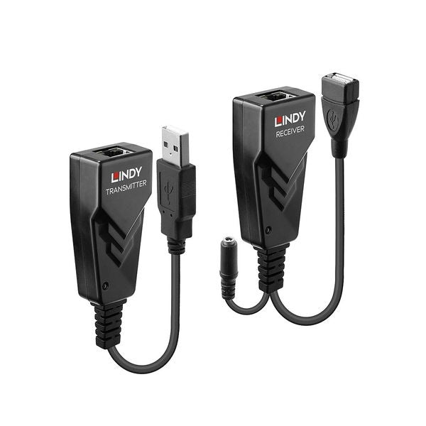 Lindy 42674 moltiplicatore di rete ricevitore e trasmettitore di rete nero - 4002888426749