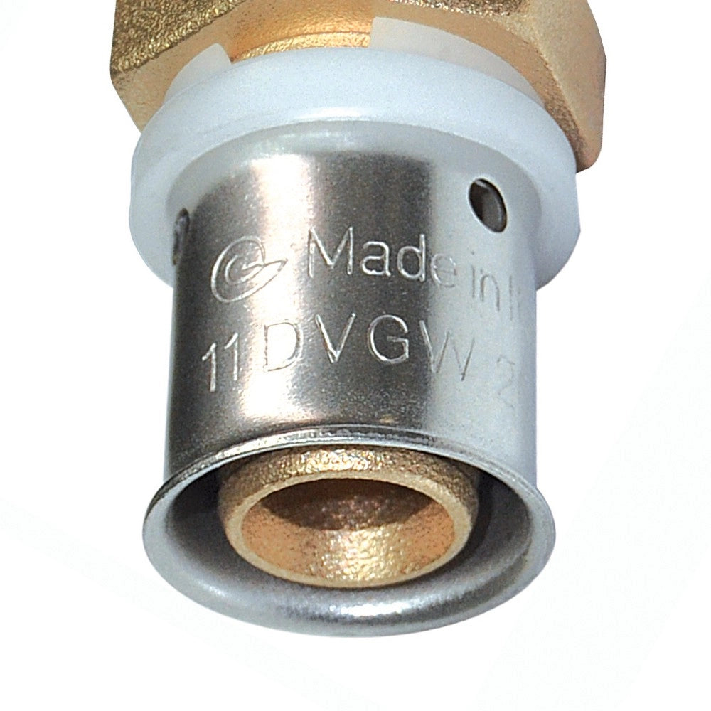 Raccordo diritto maschio diam.1/2x16 a pressare per multistrato