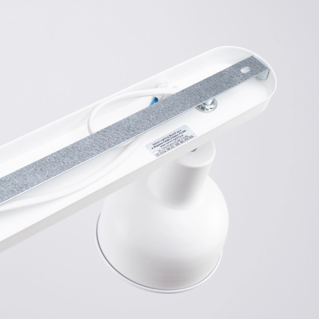 Faretto soffitto minimal doppio bianco 2xE27 Pure Lume