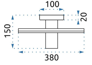 Lampada Da Soffitto Cristallo Loft APP742-3C