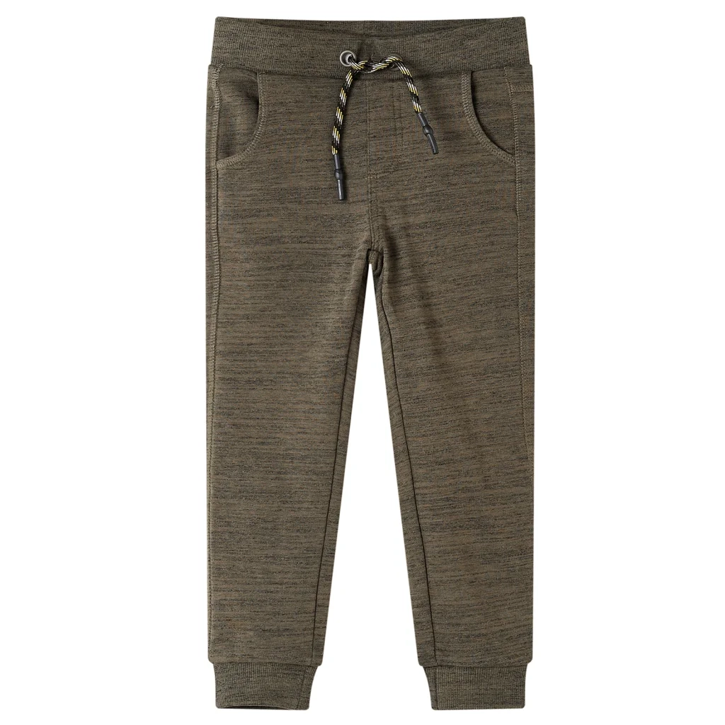Pantaloni Tuta per Bambini Cachi Scuro MÃ©lange 92