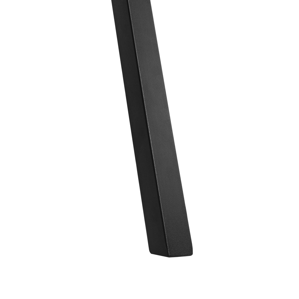 Tavolo da pranzo leggero piano in legno gambe in metallo Nero 140 x 80 cm 6 posti rettangolare industriale