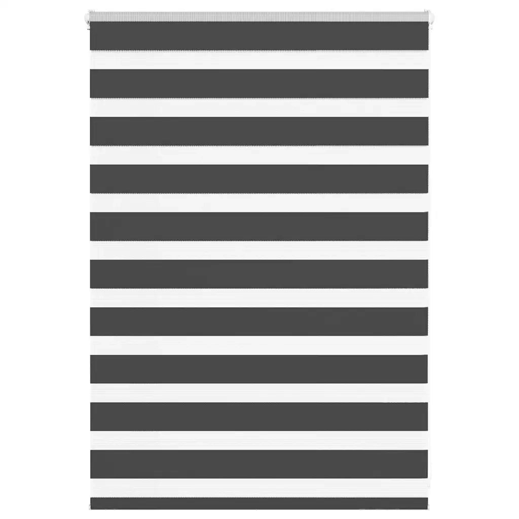 Tenda a Rullo Zebra Nero Larghezza Tessuto 100,9 cm Poliestere
