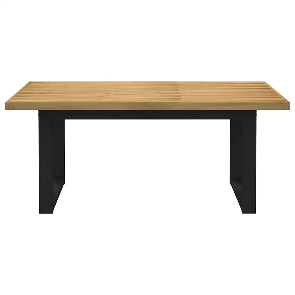 Tavolo Pranzo | Tavolo da cucina NOAIN Gambe a Forma U 180x90x75 cm Legno Massello
