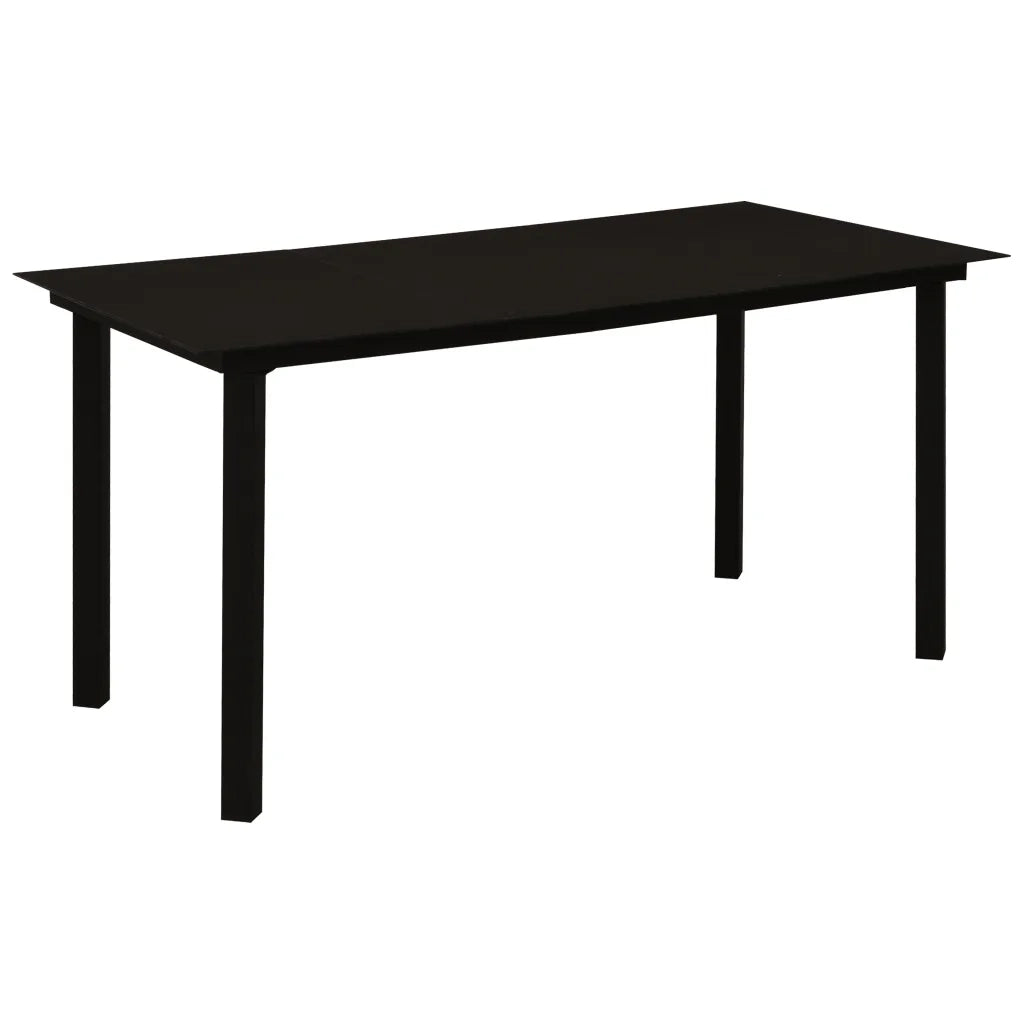 Set da Pranzo da Giardino 5 pz in Polyrattan e Vetro 3060251