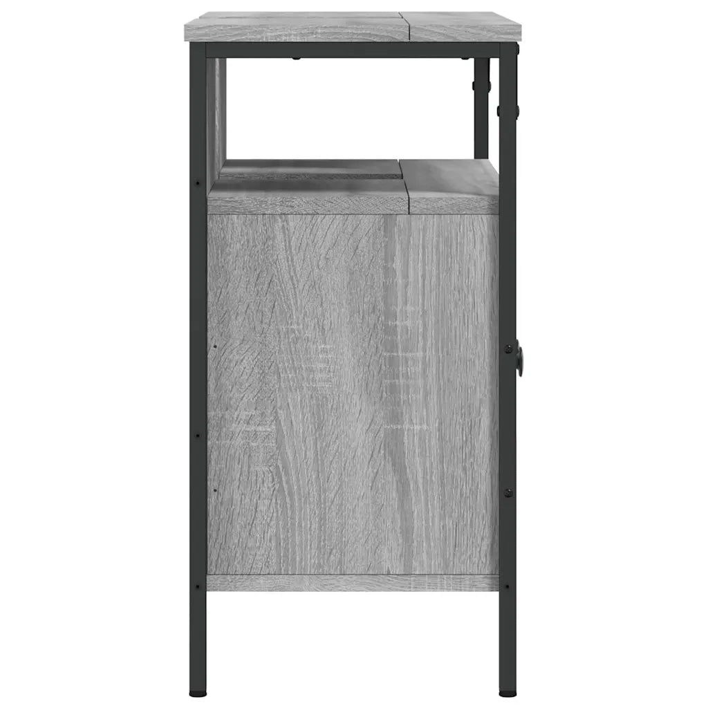 Mobile Lavabo Bagno Grigio Sonoma 60x30x60 cm Legno Multistrato 842439