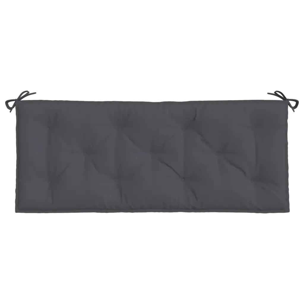 Cuscino per Panca Antracite 120x50x7 cm in Tessuto Oxford