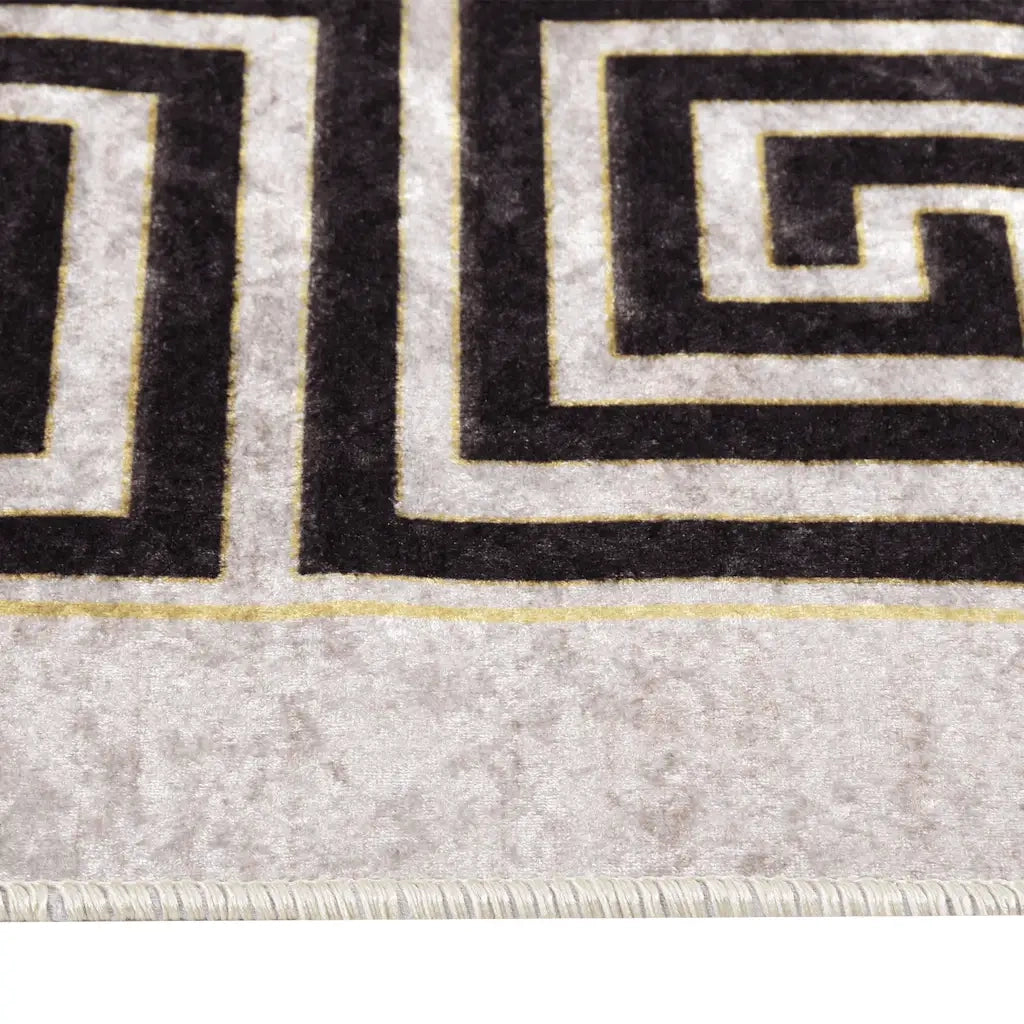 Tappeto Lavabile 190x300 cm Beige Chiaro Antiscivolo cod mxl 70994
