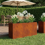 Vaso da giardino Ruggine 100 x 30 x 50 cm Acciaio Corten 8005636
