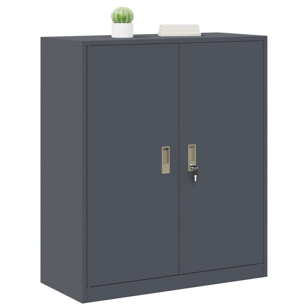 Armadio Antracite 90 x 40 x 105 cm Acciaio 891648