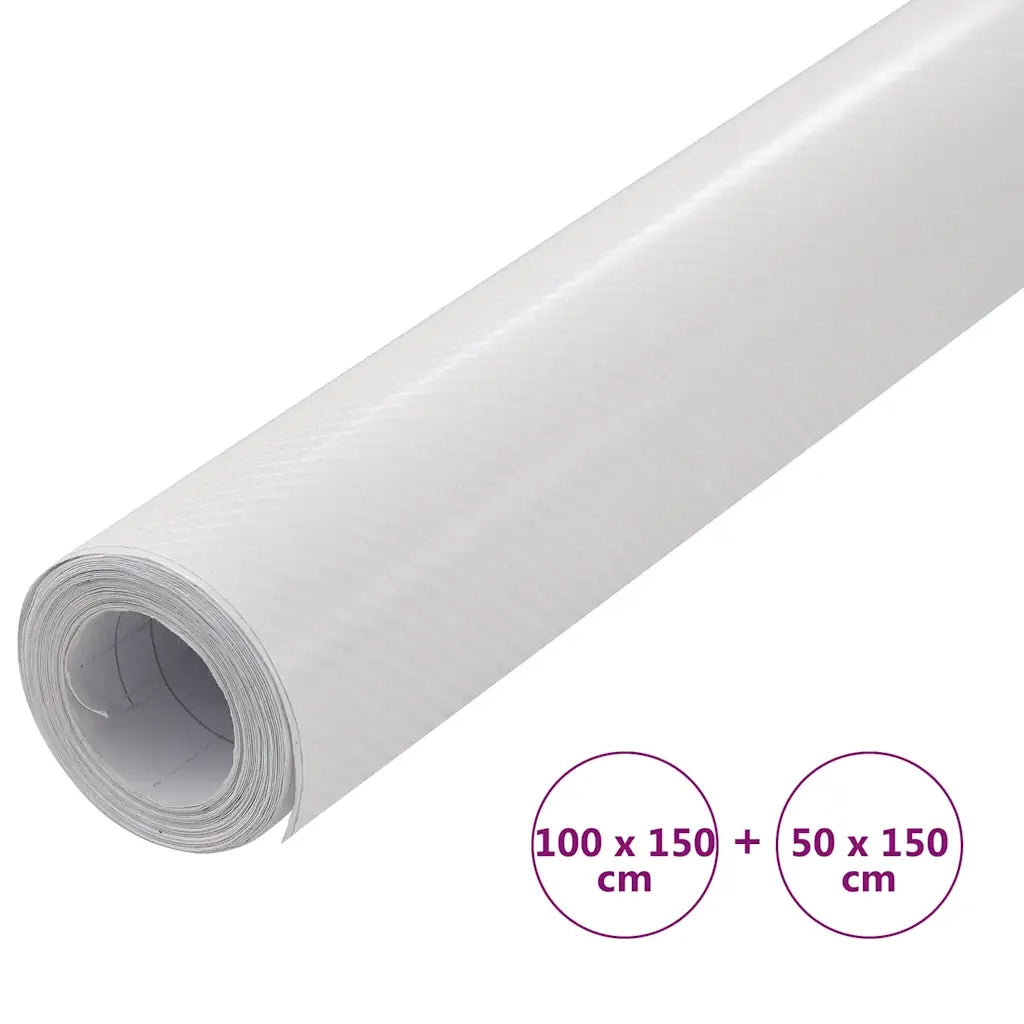 Pellicole per Auto 2 pz 4D Bianco 100x150 cm+50x150 cm CFW5654058