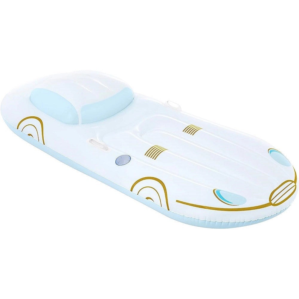 Trade Shop - Materassino Gonfiabile Galleggiante Piscina 228x108cm Portabibite Maniglie 43651 -