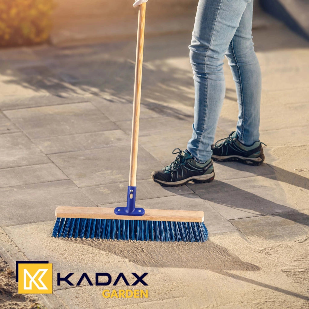 Scopa da giardino KADAX per spazzare strade e giardini, 50 cm