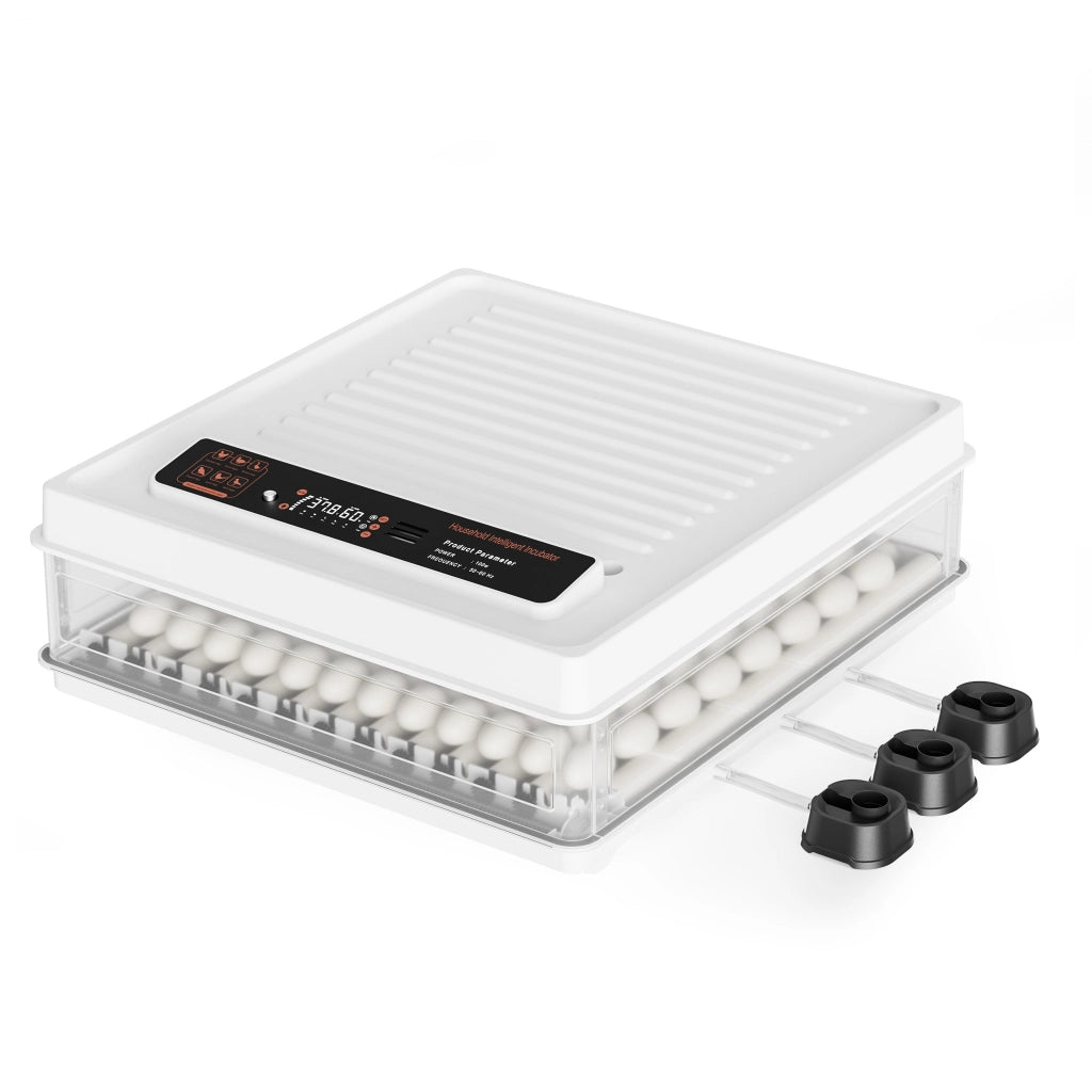 Fudajo Incubatrice per uova automatica, incubazione per 128 uova, 110 W con sistema di rotazione, controllo della temperatura e regolazione dell'umidità, allevamento pulcini