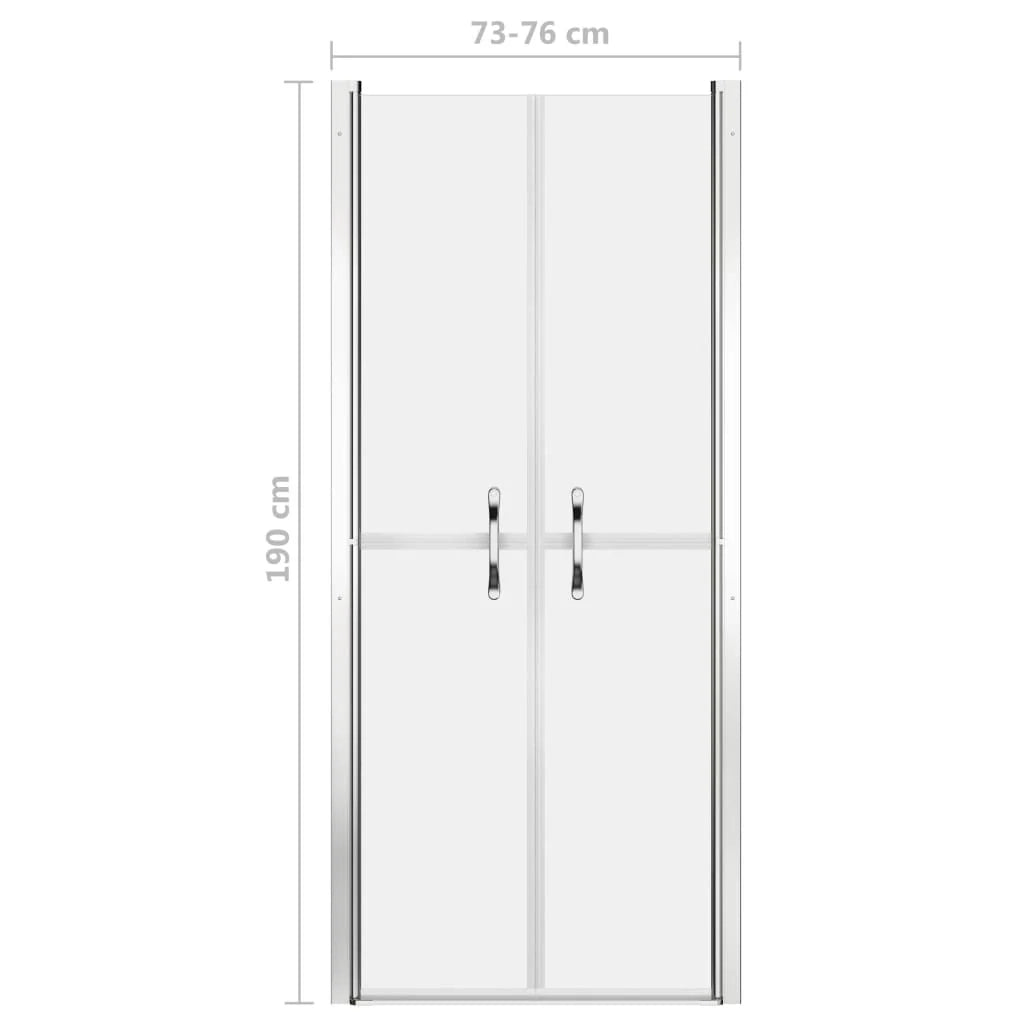 Porta doccia per bagno WC cabina doccia interno casa ESG 76x190 cm satinato 02_0001999
