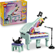 LEGO Creator 3 in 1: Pianoforte Decorativo con Gatto Giocattolo - Kit Modellismo Retro Trasformabile in Radio o Giradisc