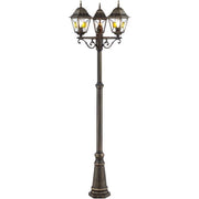 Lampada esterna Janel, Dore Black, E27 Max 3x60W, Bulb non incluso