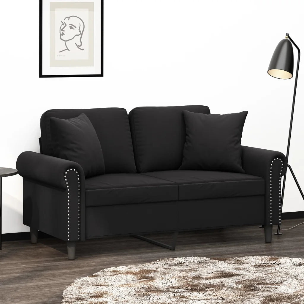 Cuscini Decorativi 2 pz Nero 40x40 cm in Velluto CFW1660639